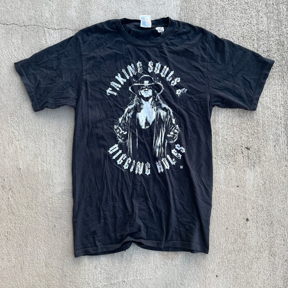 The Undertaker‎ Taking Souls Digging Holes WWE T Shirt Mens Small Black 2017